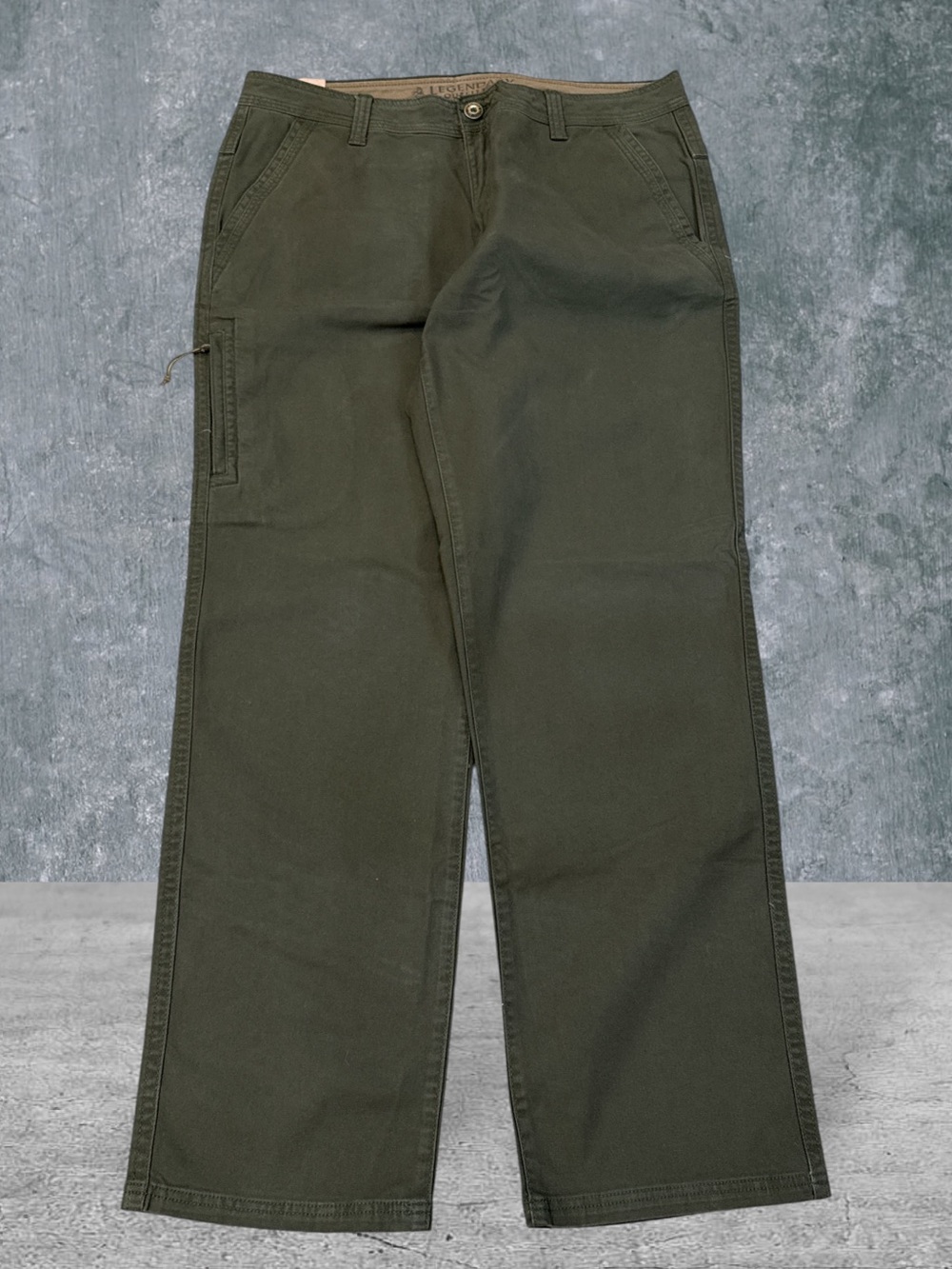 Legendary Outfitters Men's Olive Green Stretch Canvas Pants 36x32